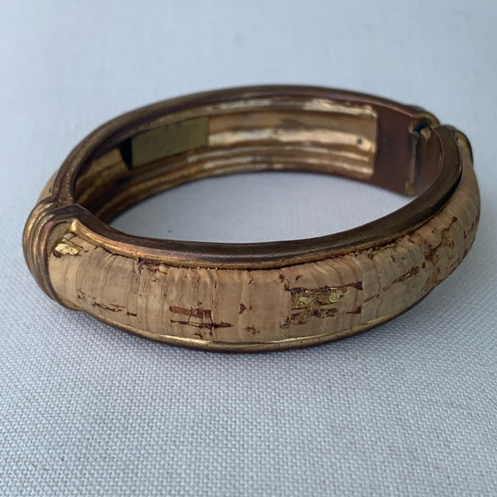 Unique Robyn Brooks New York cork bangle bracelet
